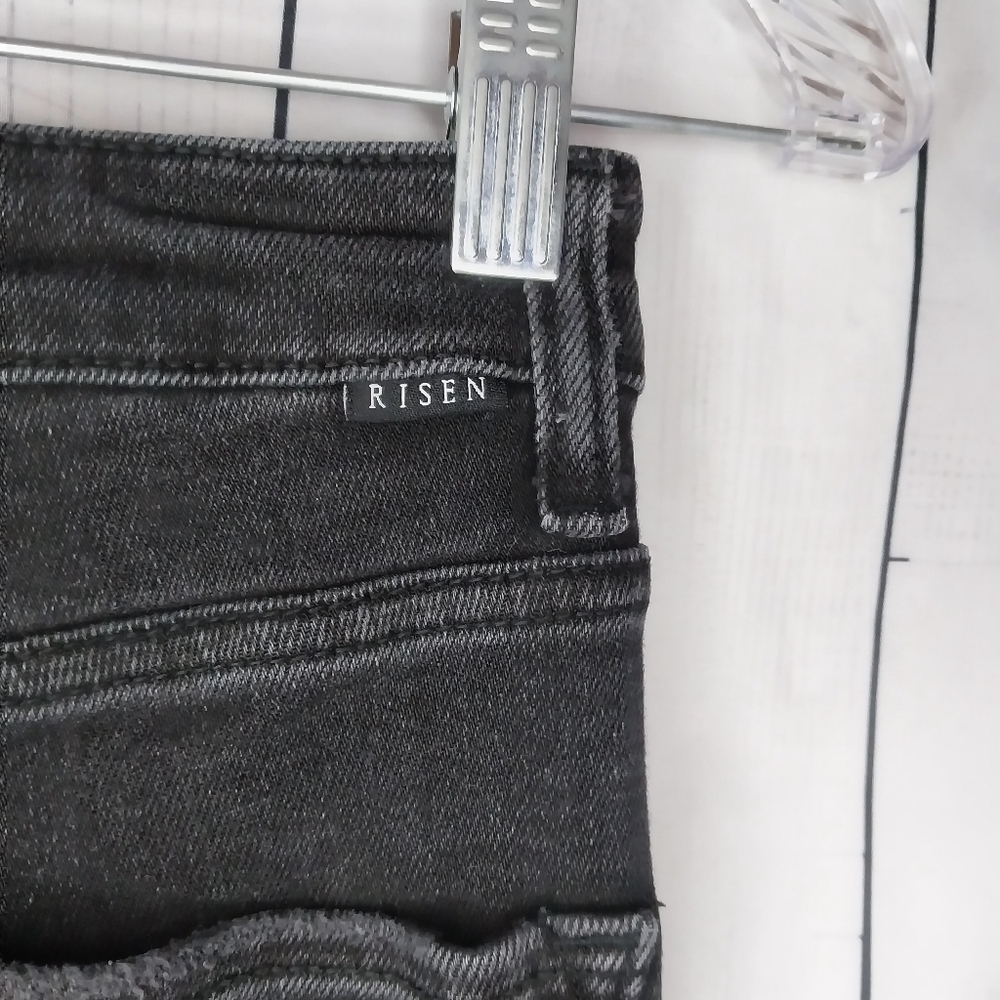 Risen Women's High Rise Crossover Girlfriend Jeans - Picture 11 of 11